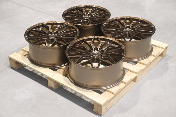Set of JR46 20x8,5 ET35 5x112 Platinum Bronze