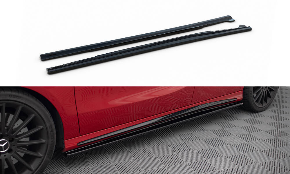 SIDE SKIRTS DIFFUSERS Mercedes A W176/ CLA 117 AMG/ CLA 117 AMG LINE Facelift