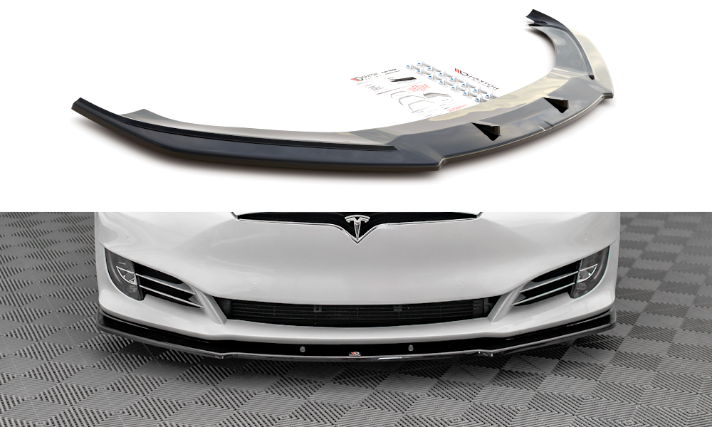 FRONT SPLITTER V.1 Tesla Model S Facelift