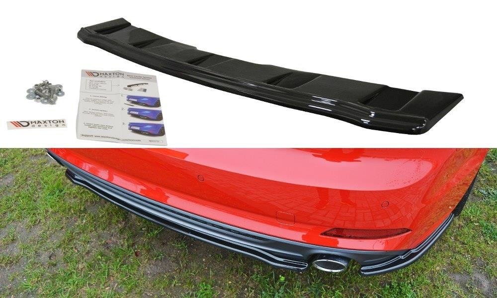 CENTRAL REAR SPLITTER Audi A5 F5 S-Line (without vertical bars)