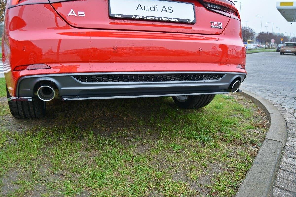 CENTRAL REAR SPLITTER Audi A5 F5 S-Line (without vertical bars)