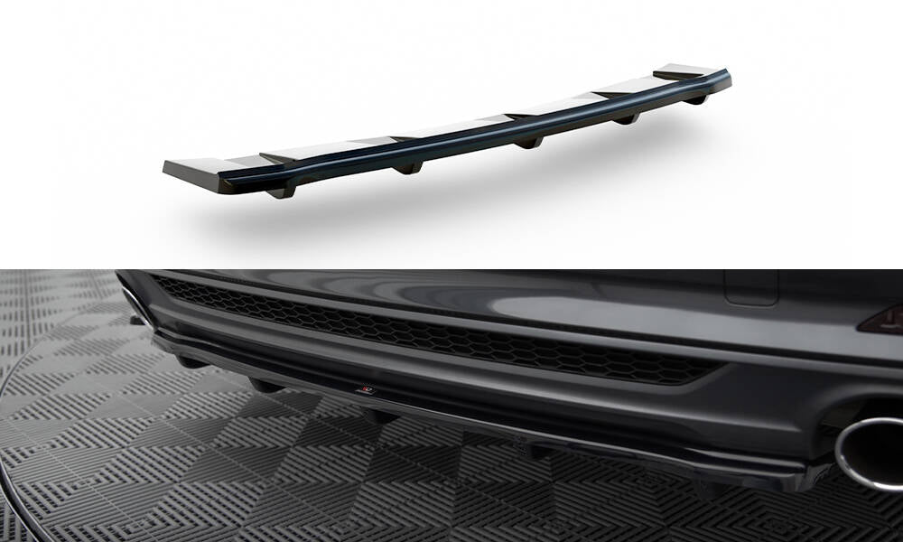 CENTRAL REAR SPLITTER Audi A5 F5 S-Line (with vertical bars)