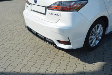 CENTRAL REAR SPLITTER Lexus CT Mk1 Facelift (without vertical bars) - 0
