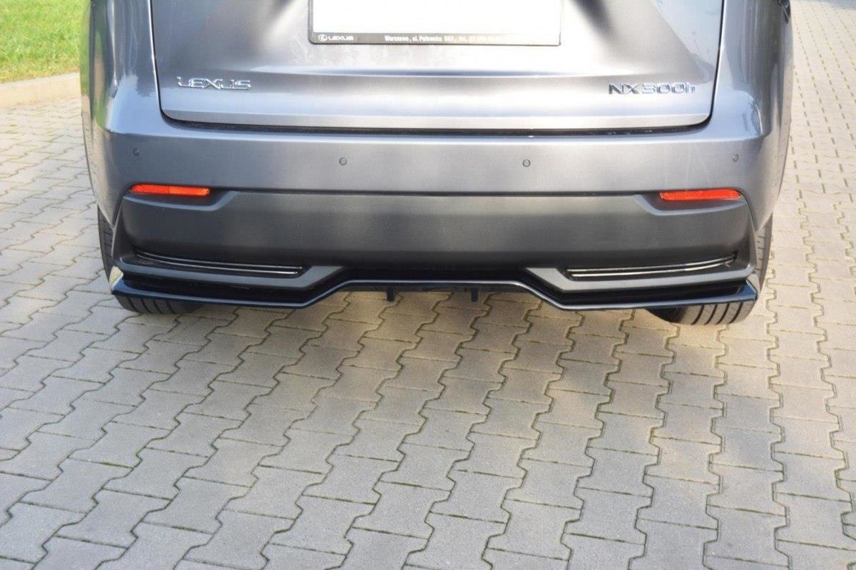 CENTRAL REAR SPLITTER Lexus NX Mk1 H (with vertical bars)