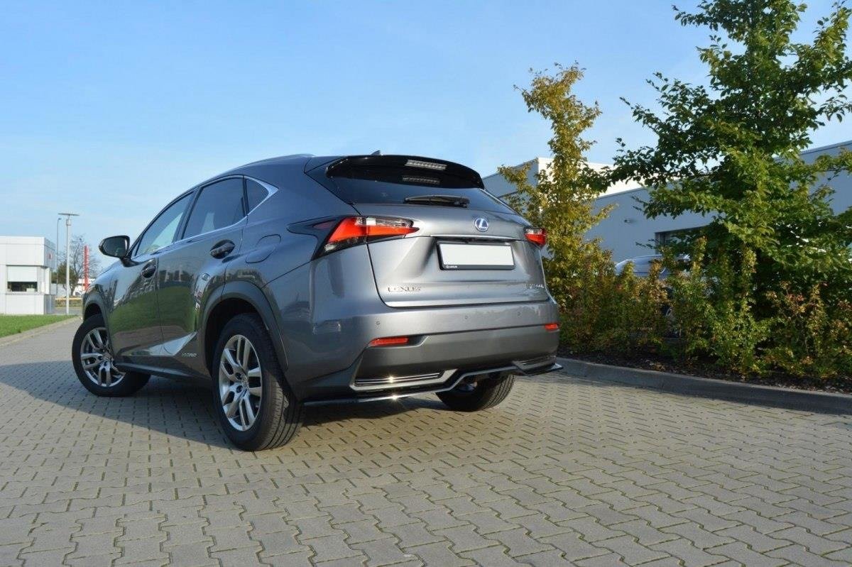 CENTRAL REAR SPLITTER Lexus NX Mk1 H (with vertical bars)