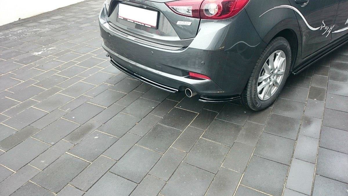 CENTRAL REAR SPLITTER Mazda 3 BM (Mk3) Facelift (without vertical bars)