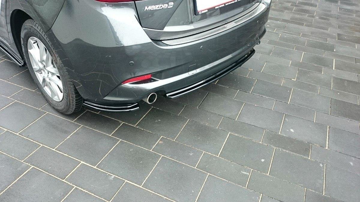 CENTRAL REAR SPLITTER Mazda 3 BM (Mk3) Facelift (without vertical bars)