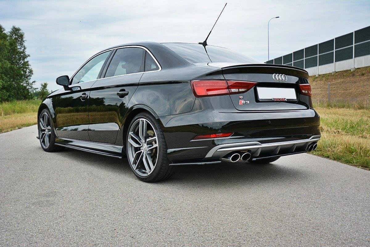 Rear Side Splitters Audi S3 / A3 S-Line 8V FL Sedan