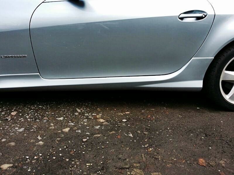 SIDE SKIRTS MERCEDES SLK R171 (SLK R172 AMG LOOK) ABS PLASTIC