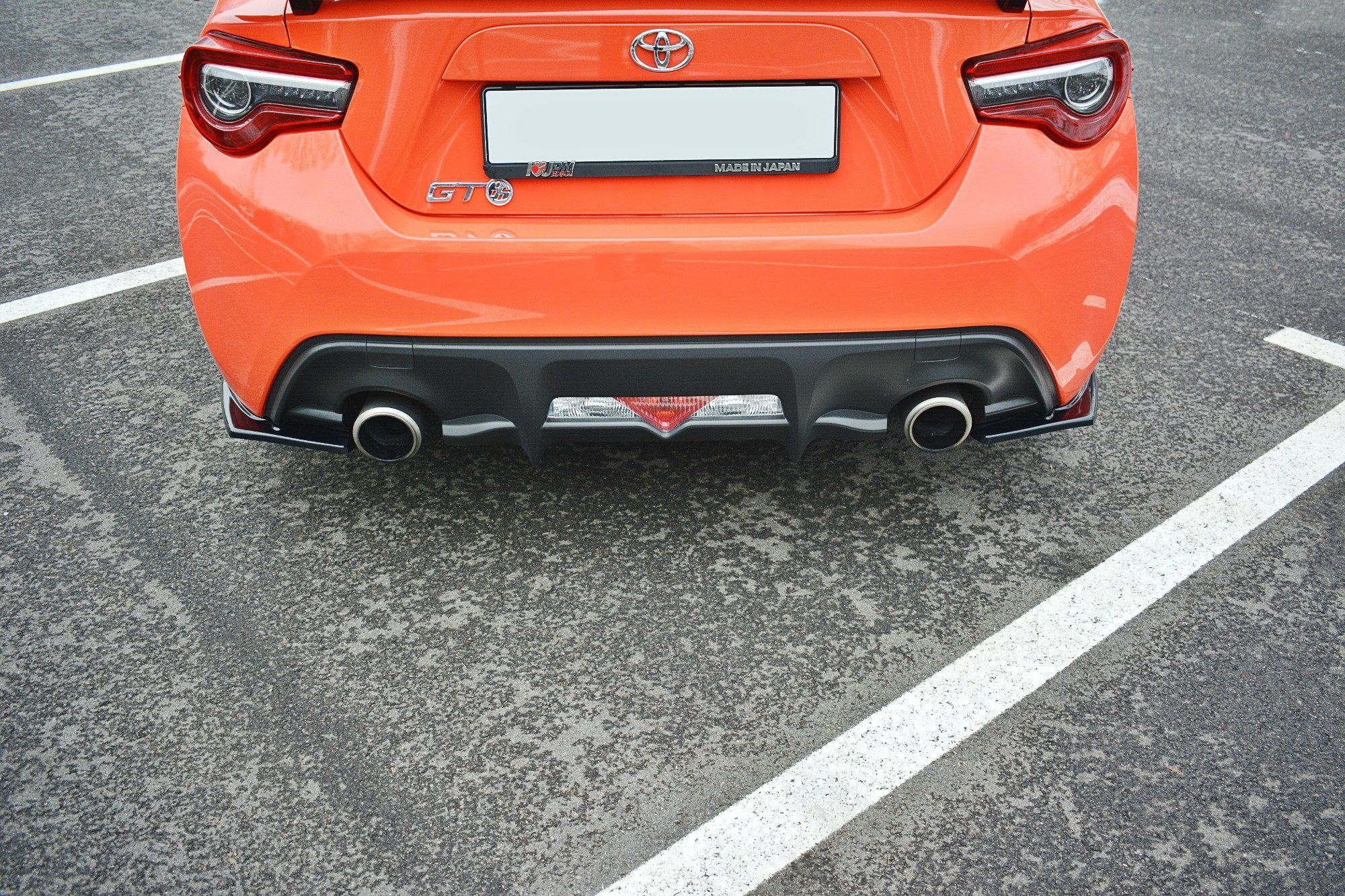 REAR SIDE SPLITTERS V.1 TOYOTA GT86 FACELIFT