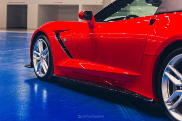 Side Skirts Diffusers V.1 Chevrolet Corvette Stingray C7 - 0