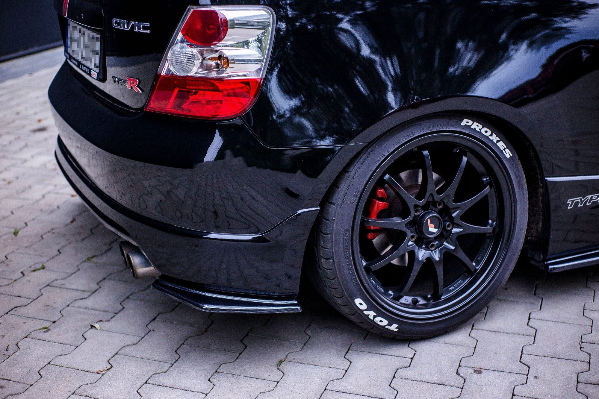 REAR SIDE SPLITTERS HONDA CIVIC EP3 (MK7) TYPE-R/S FACELIFT