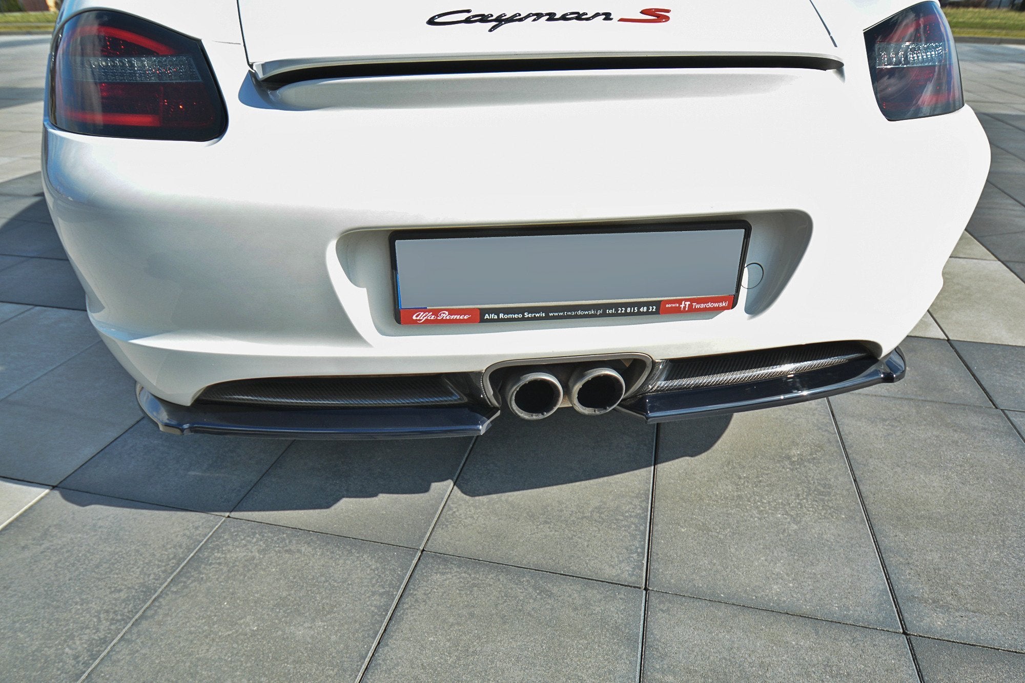 REAR SIDE SPLITTERS PORSCHE CAYMAN S 987C 