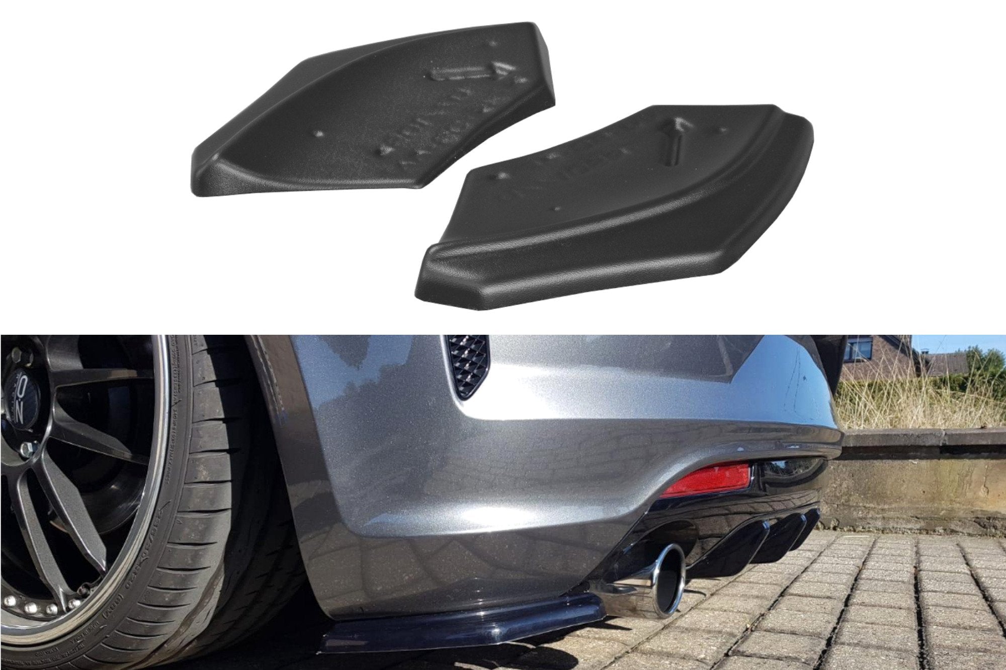 REAR SIDE SPLITTERS VOLKSWAGEN SCIROCCO MK.3 R FACELIFT