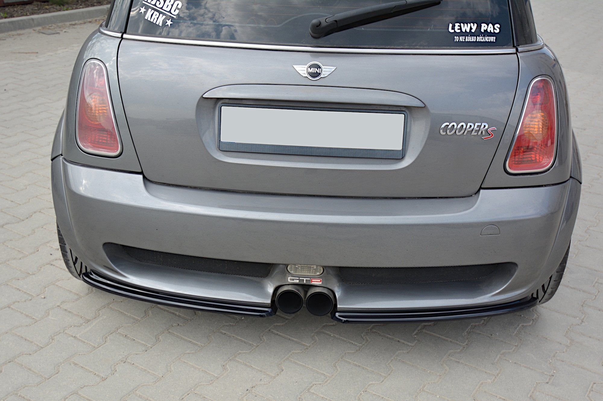 REAR SIDE SPLITTERS MINI R53 COOPER S JCW 