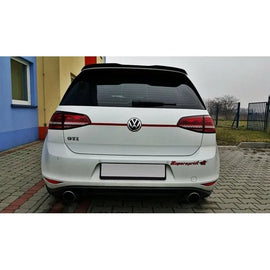Maxton Design - Spoiler Cap V.3 Volkswagen Golf 7 / 7 Facelift R / R-Line / GTI Look Carbone - 0