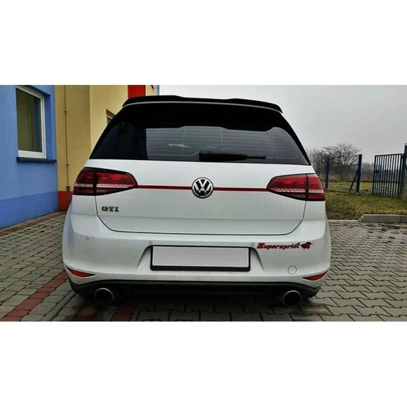 Maxton Design - Spoiler Cap V.3 Volkswagen Golf 7 / 7 Facelift R / R-Line / GTI Look Carbone