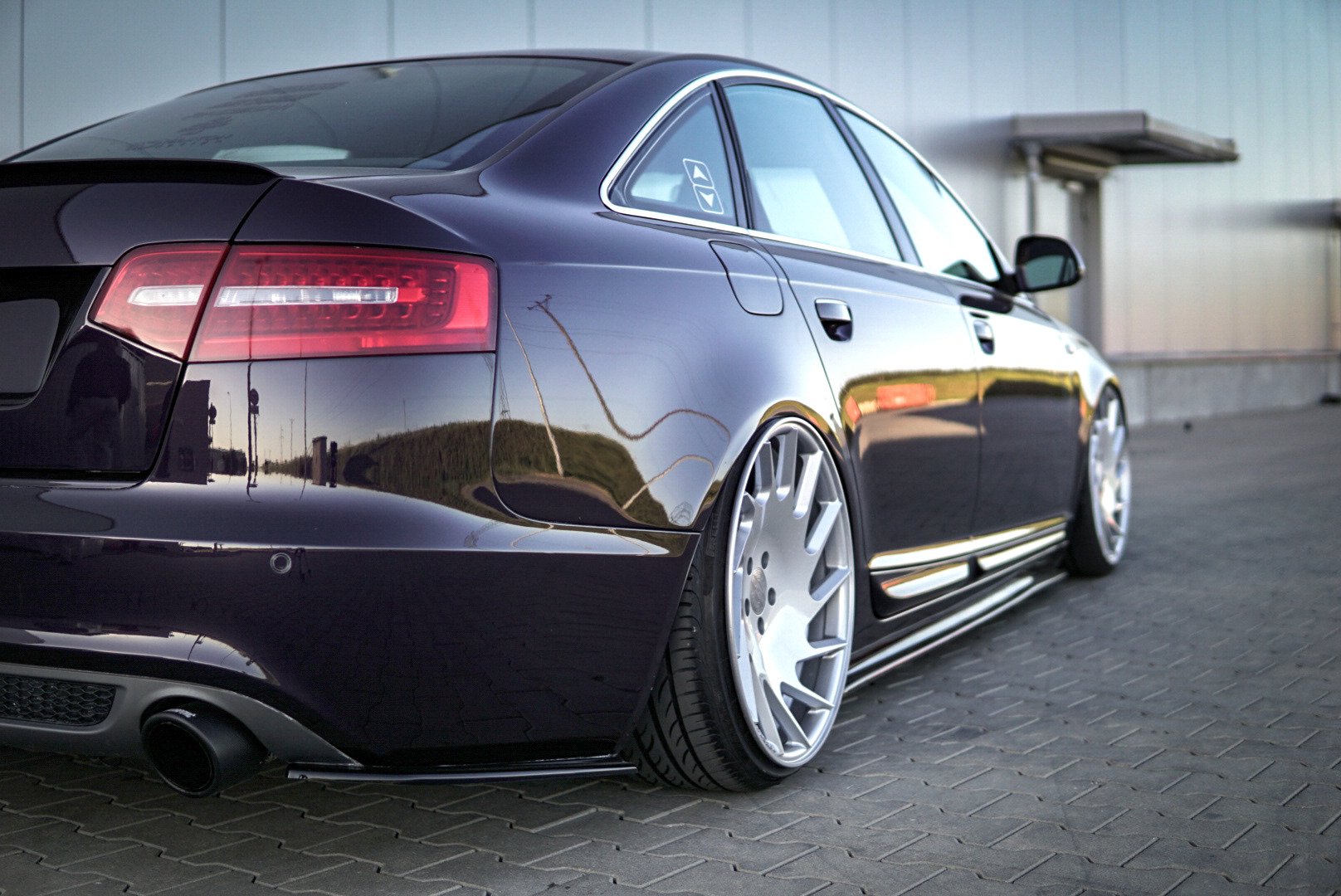 Rear Side Splitters Audi A6 S-Line C6 / C6 FL Sedan / Avant