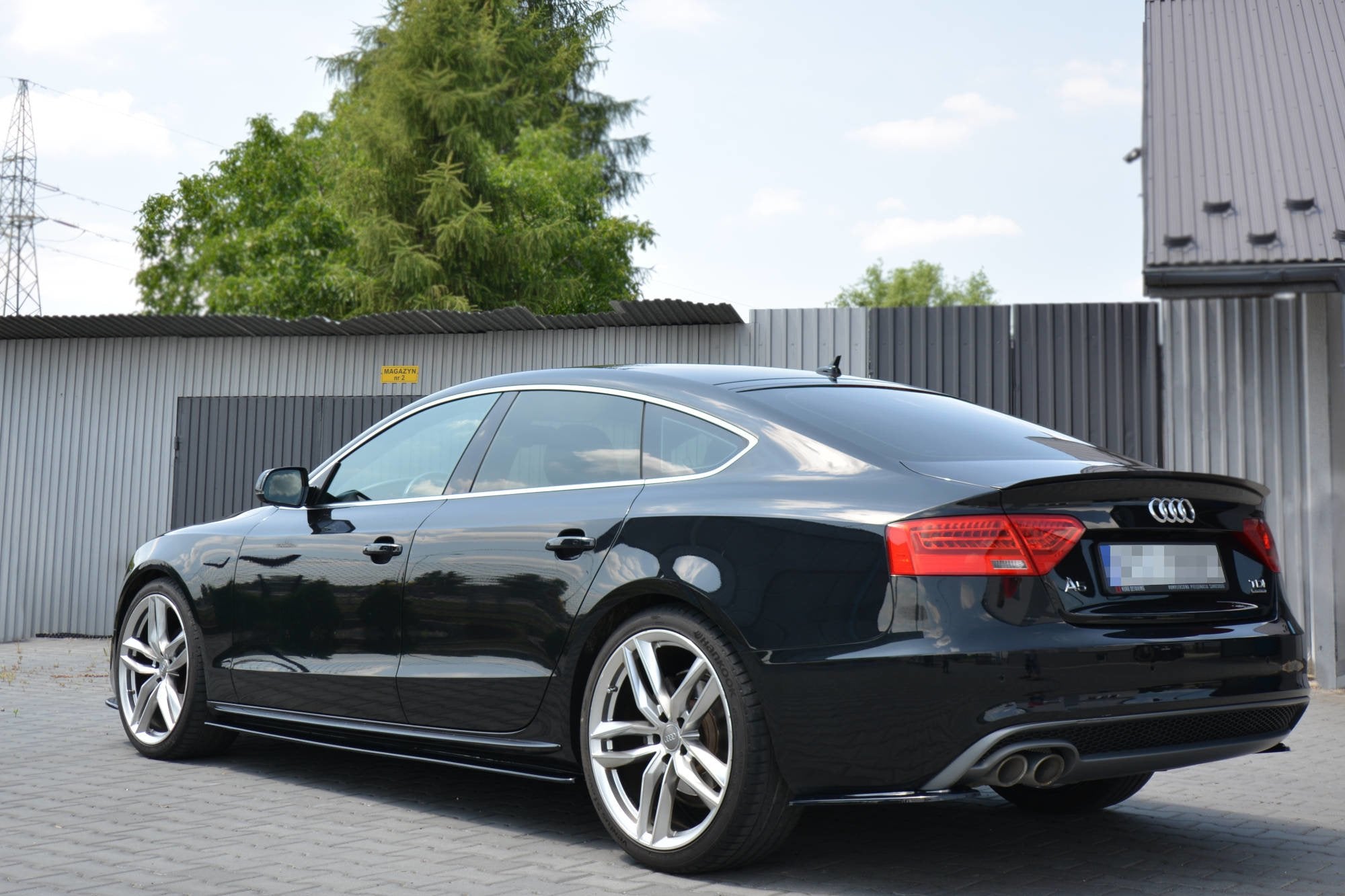 Rear Side Splitters Audi A5 S-Line 8T FL Sportback