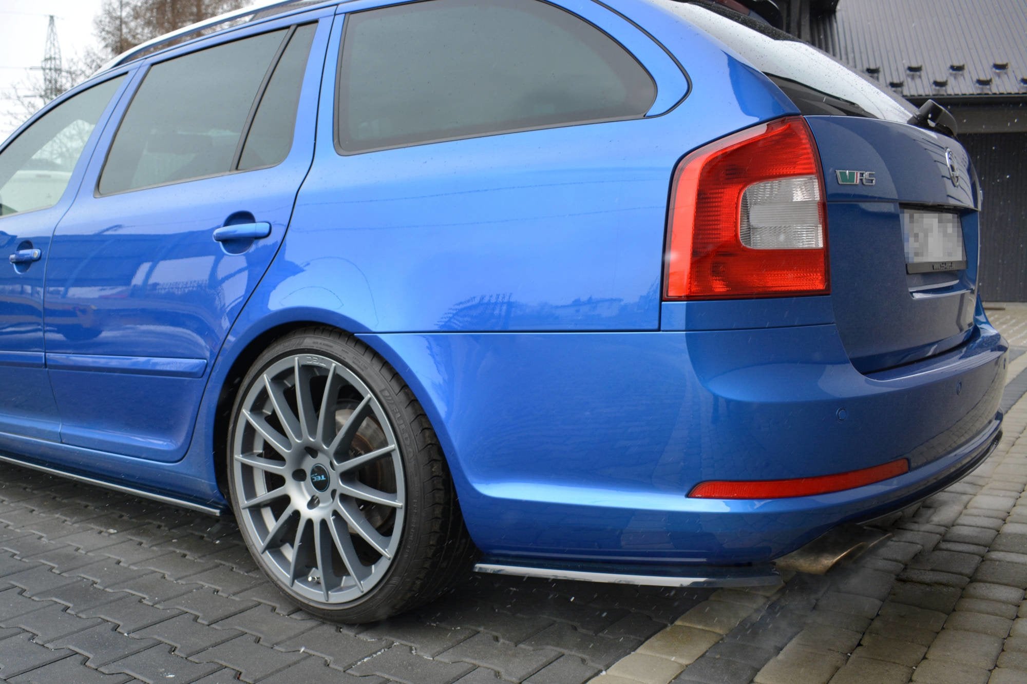 Rear Side Splitters Skoda Octavia RS Mk2 / Mk2 FL Sedan / Combi