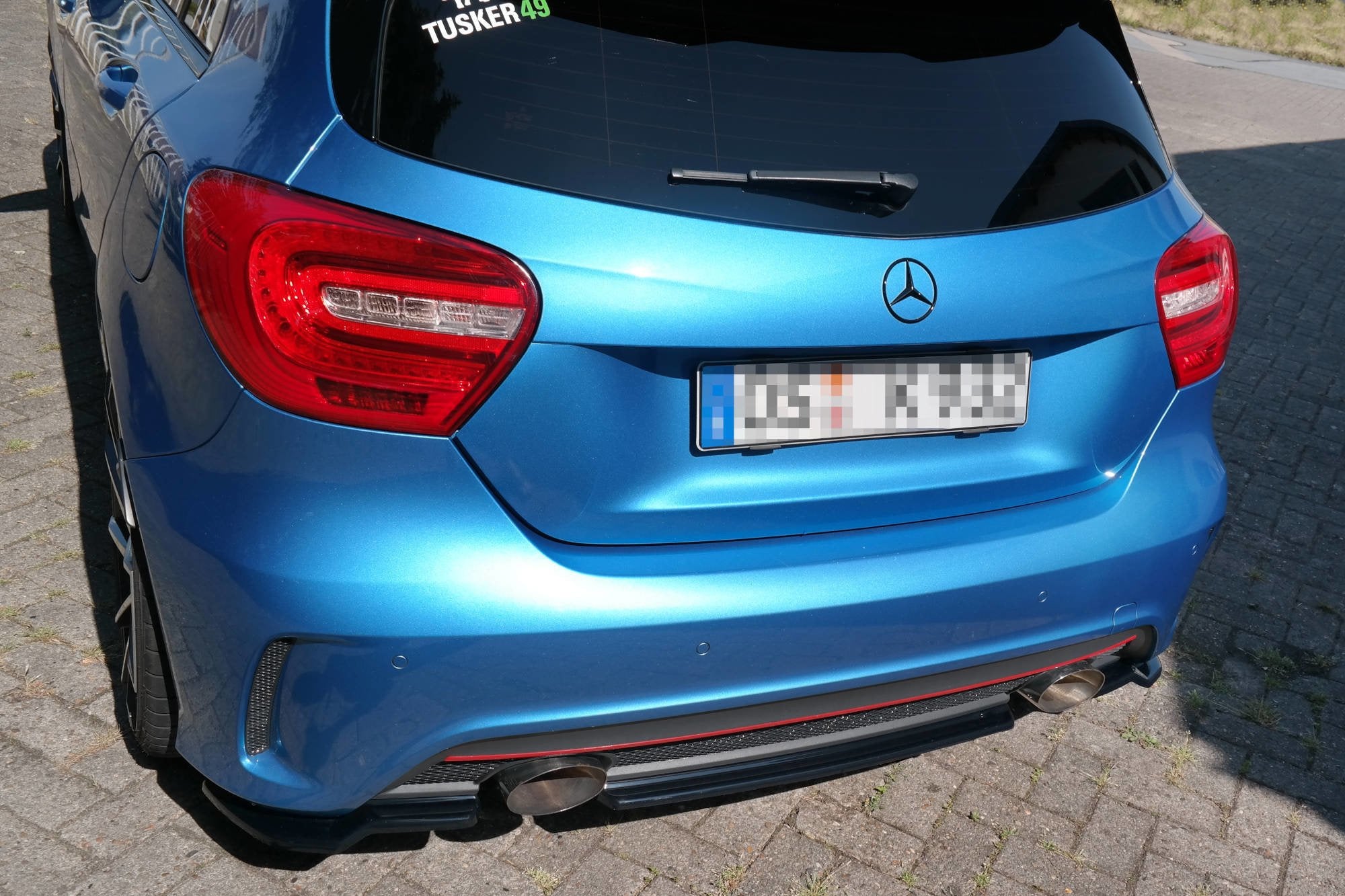 Rear Splitter (WITHOUT VERTICAL BARS) MERCEDES-BENZ W176 AMG-LINE PREFACE