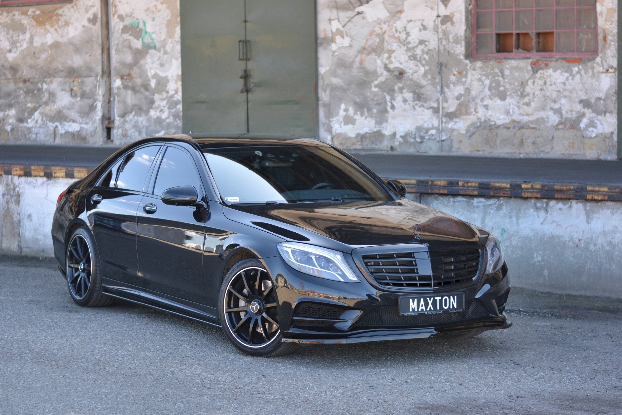 FRONT SPLITTER V.1 MERCEDES-BENZ S-CLASS AMG-LINE W222