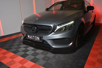 FRONT SPLITTER V.1 MERCEDES- BENZ C-CLASS W205 COUPE AMG-LINE - 0