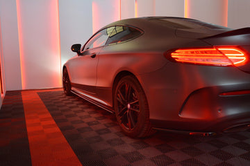 SIDE SKIRTS DIFFUSERS MERCEDES- BENZ C-CLASS W205 COUPE AMG-LINE - 0