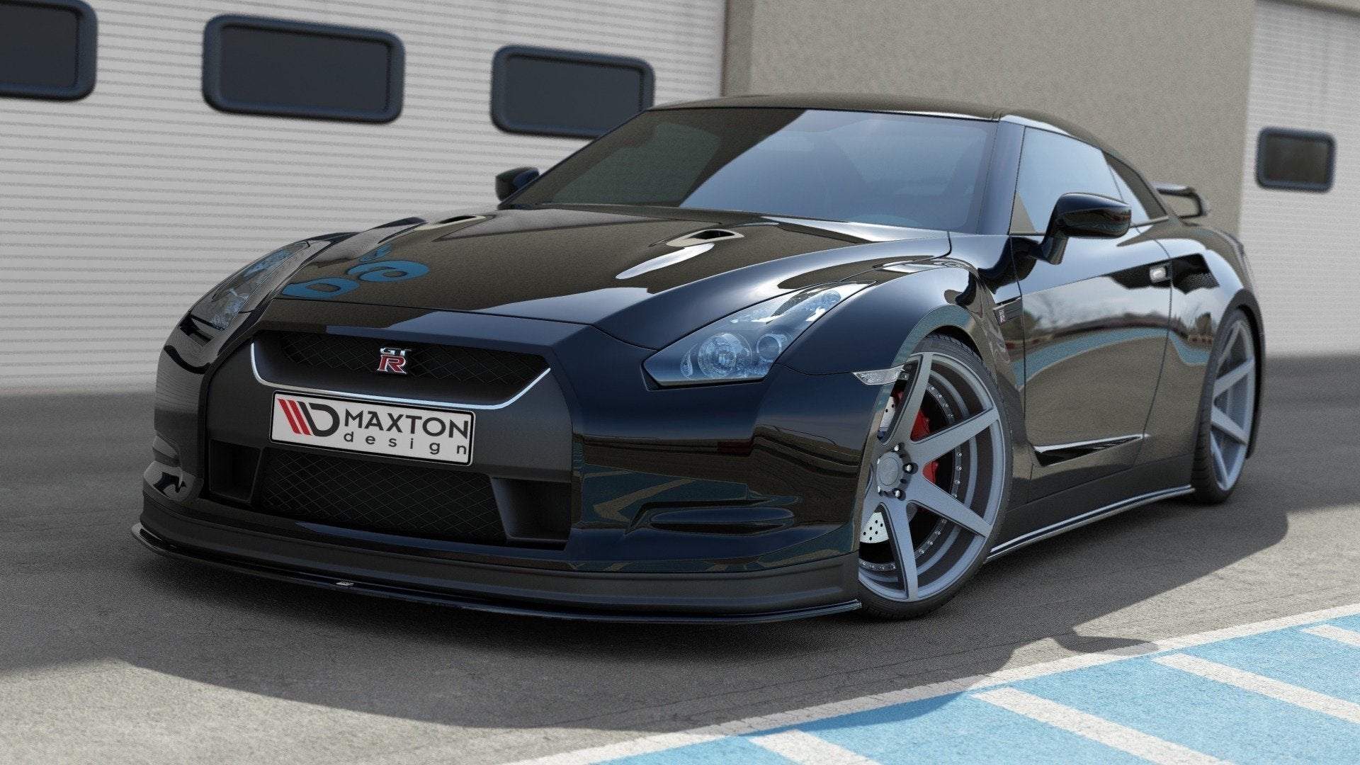 FRONT SPLITTER V.2 NISSAN GT-R PREFACE COUPE (R35-SERIES)