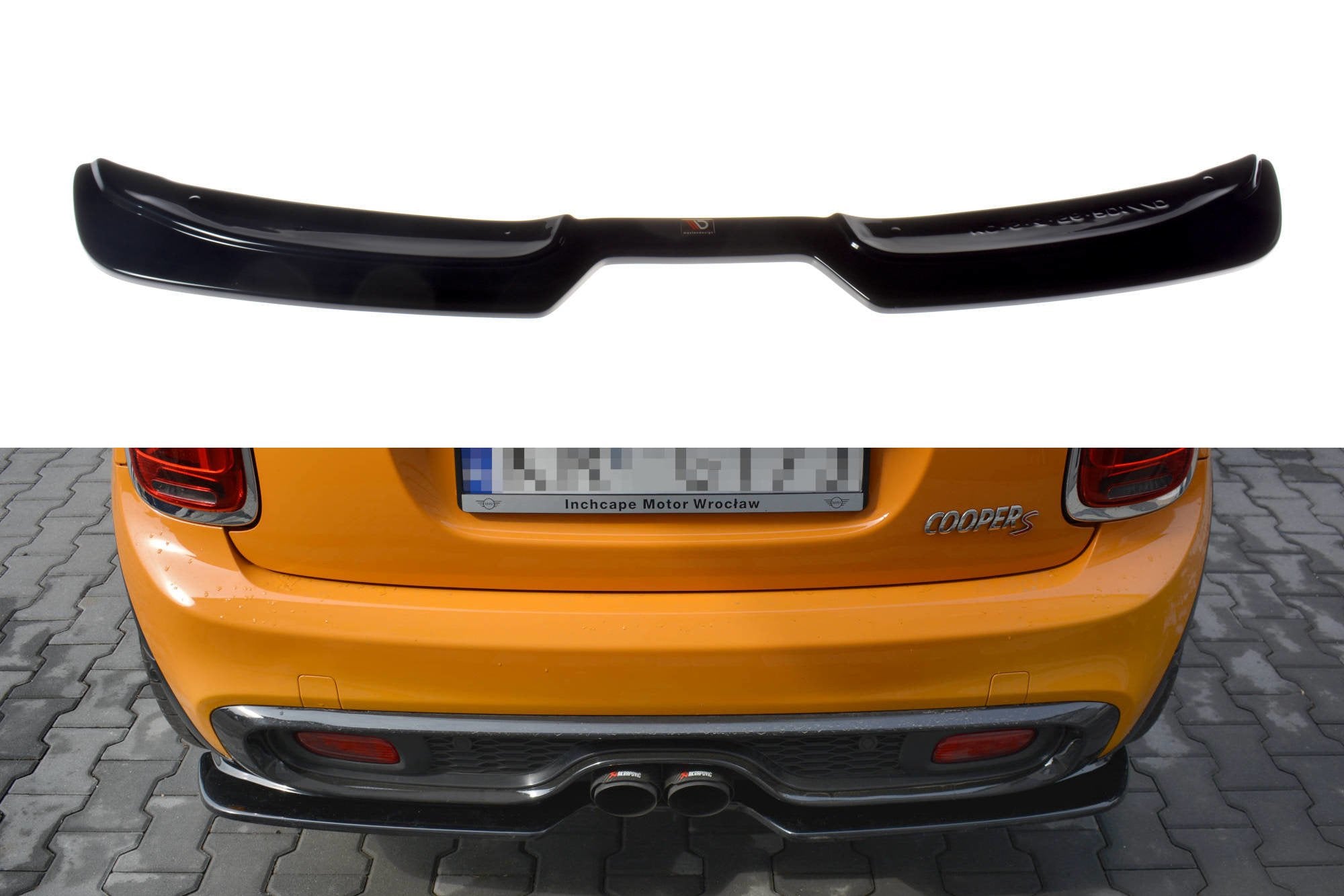 CENTRAL REAR SPLITTER MINI COOPER S MK3 PREFACE 3-DOOR (F56)