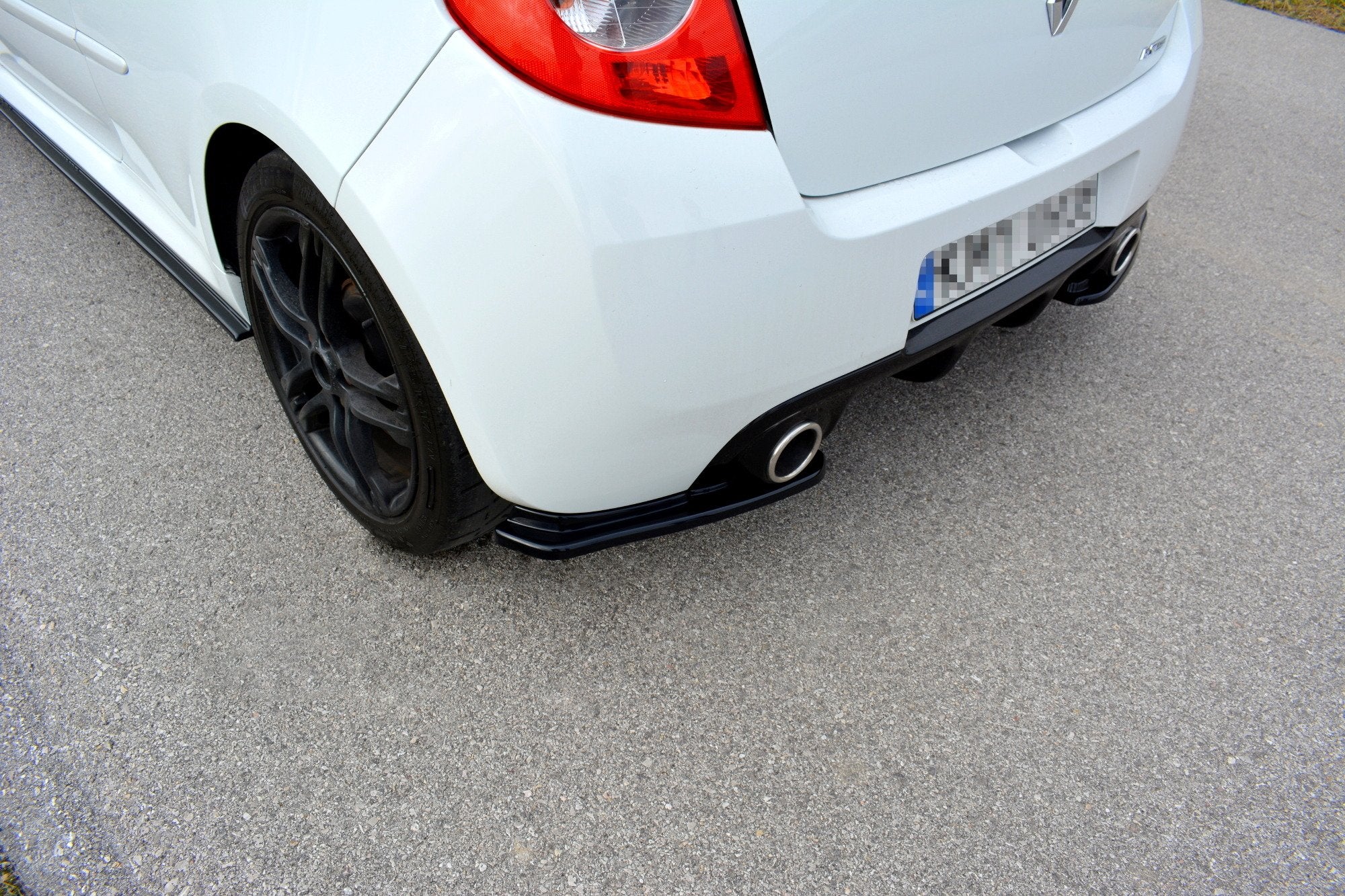 REAR SIDE SPLITTERS RENAULT CLIO MK3 RS FACELIFT