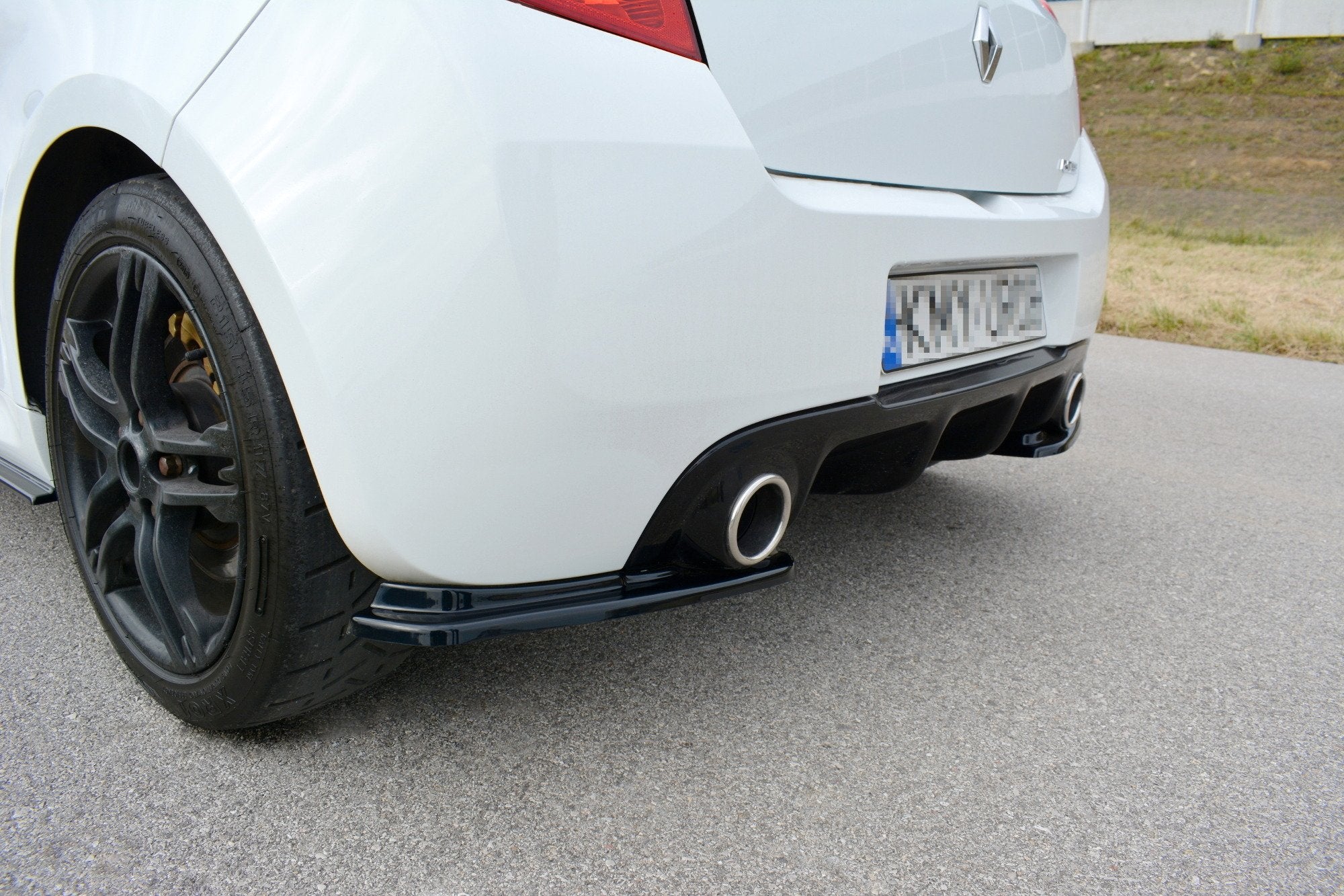 REAR SIDE SPLITTERS RENAULT CLIO MK3 RS FACELIFT