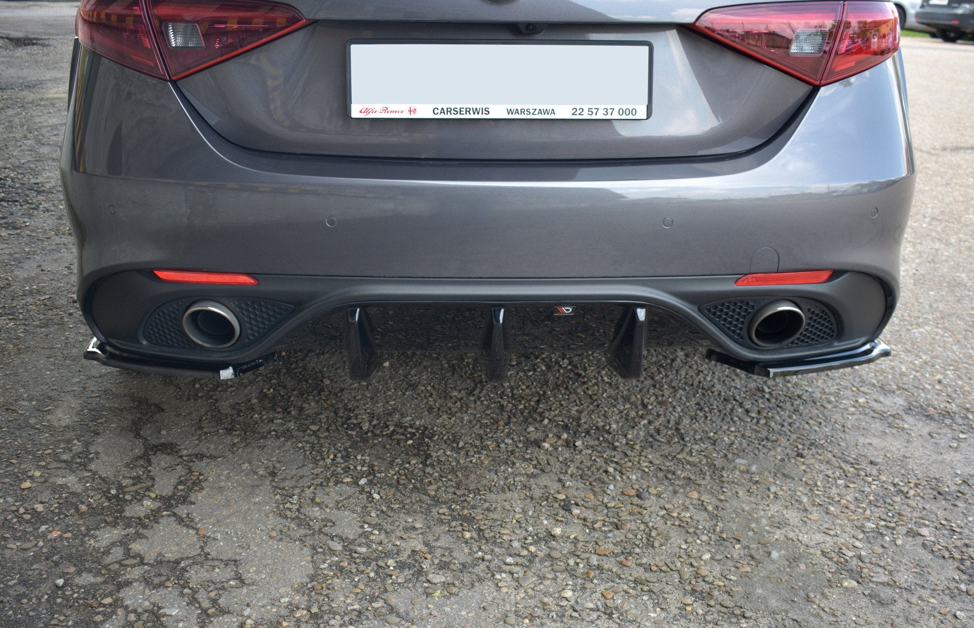 REAR SIDE SPLITTERS ALFA ROMEO GIULIA VELOCE