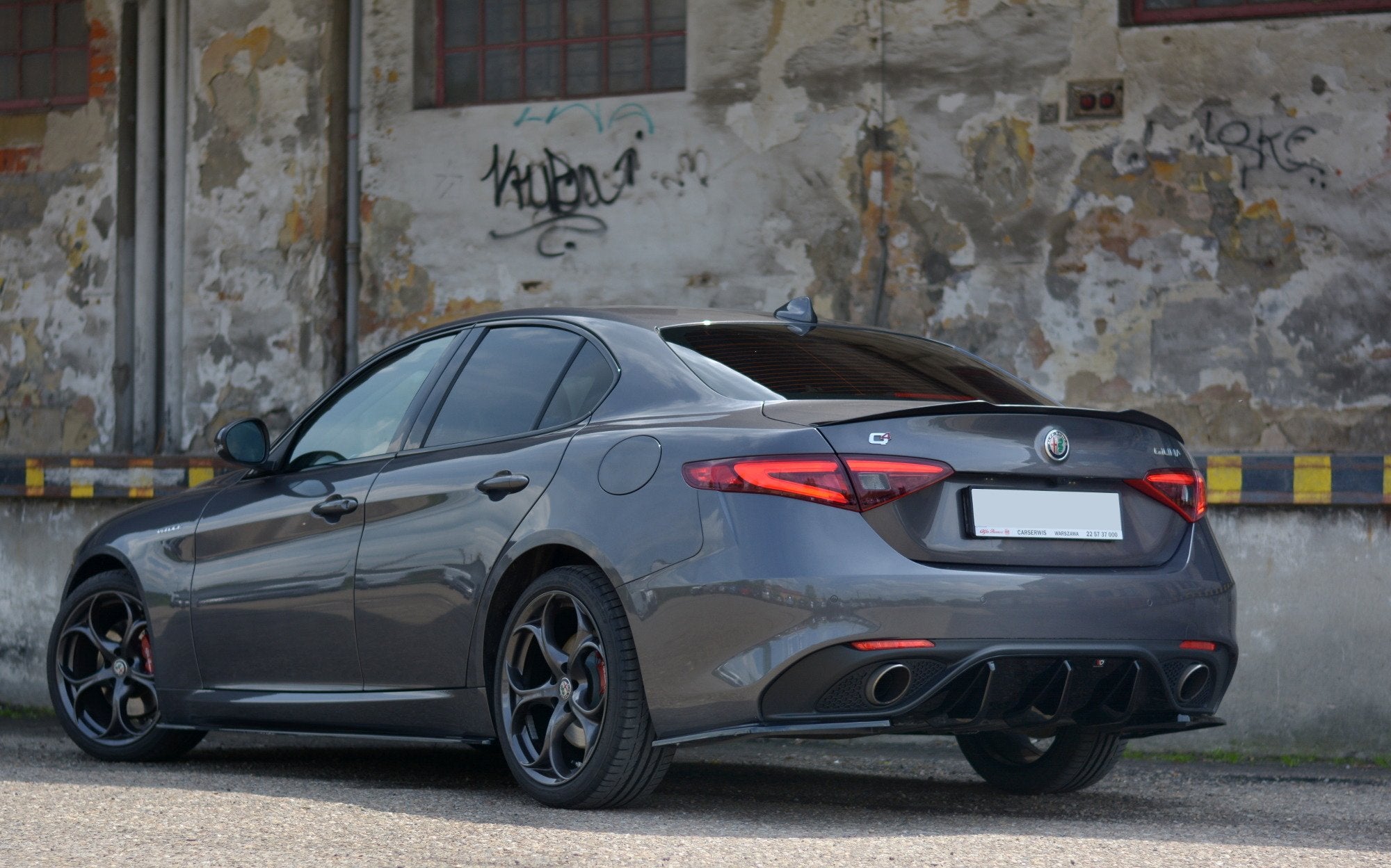 REAR SIDE SPLITTERS ALFA ROMEO GIULIA VELOCE