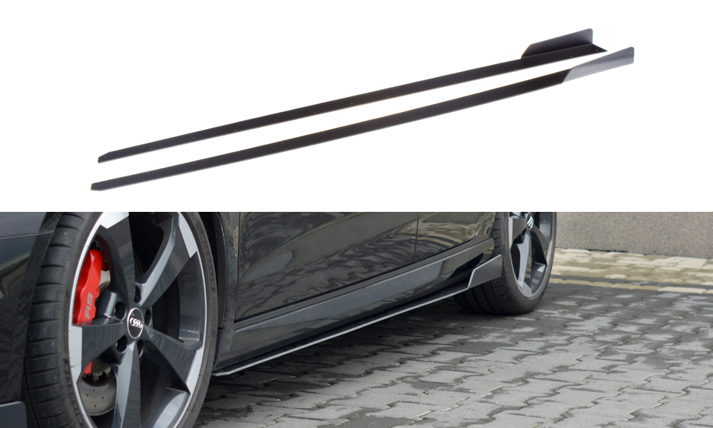 Racing Side Skirts Diffusers V.2 AUDI Audi RS3 8V FL Sportback