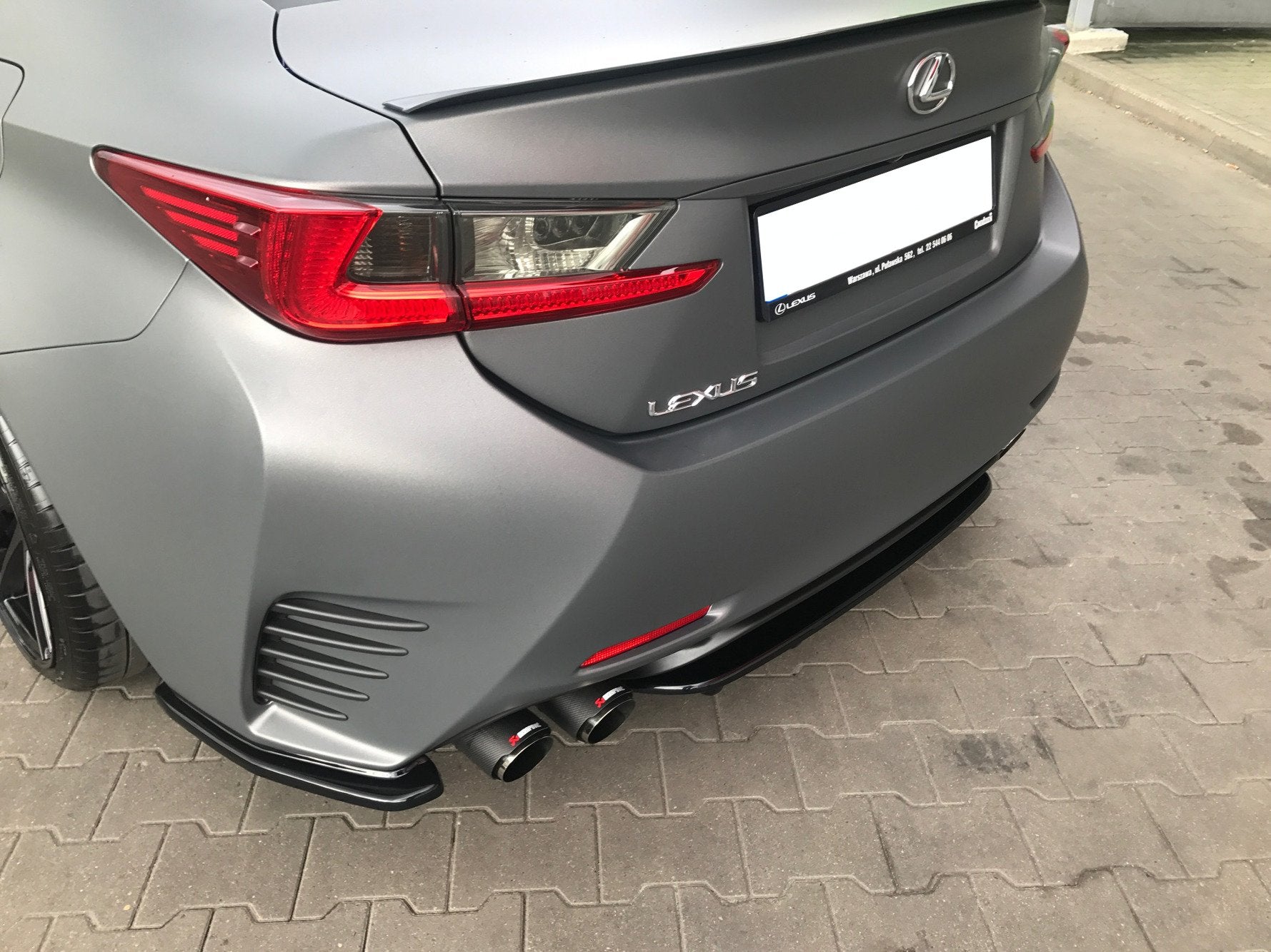 REAR SIDE SPLITTERS Lexus Rc