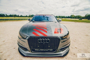 FRONT RACING SPLITTER AUDI A6 C7 S-LINE (2 splitters = 1 set) - 0