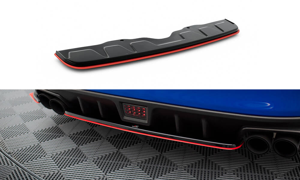 CENTRAL REAR SPLITTER V.2 SUBARU WRX STI