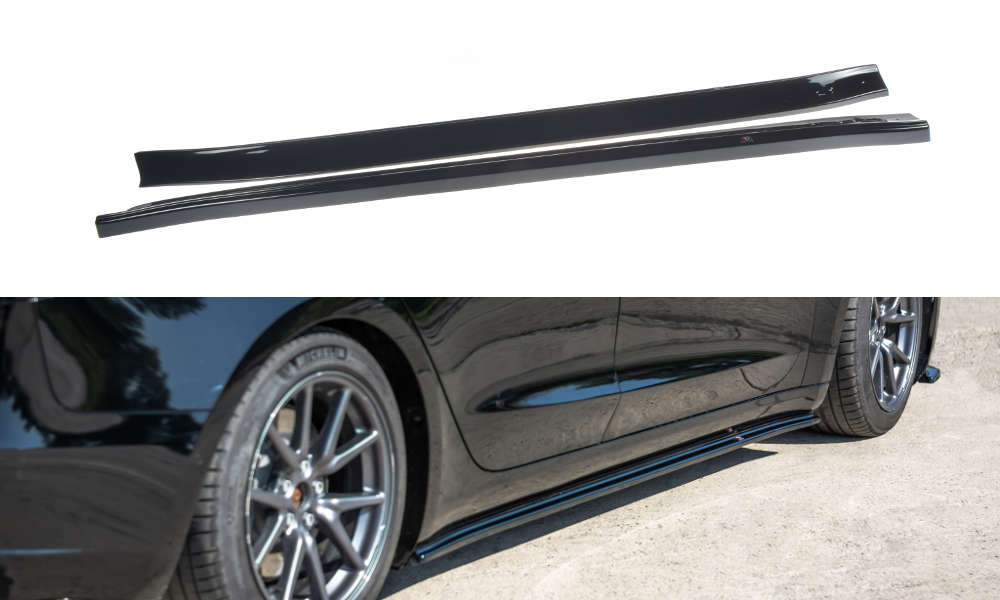 Side Skirts Diffusers Tesla Model 3 / Model 3 Performance Mk1 / Mk1 Facelift