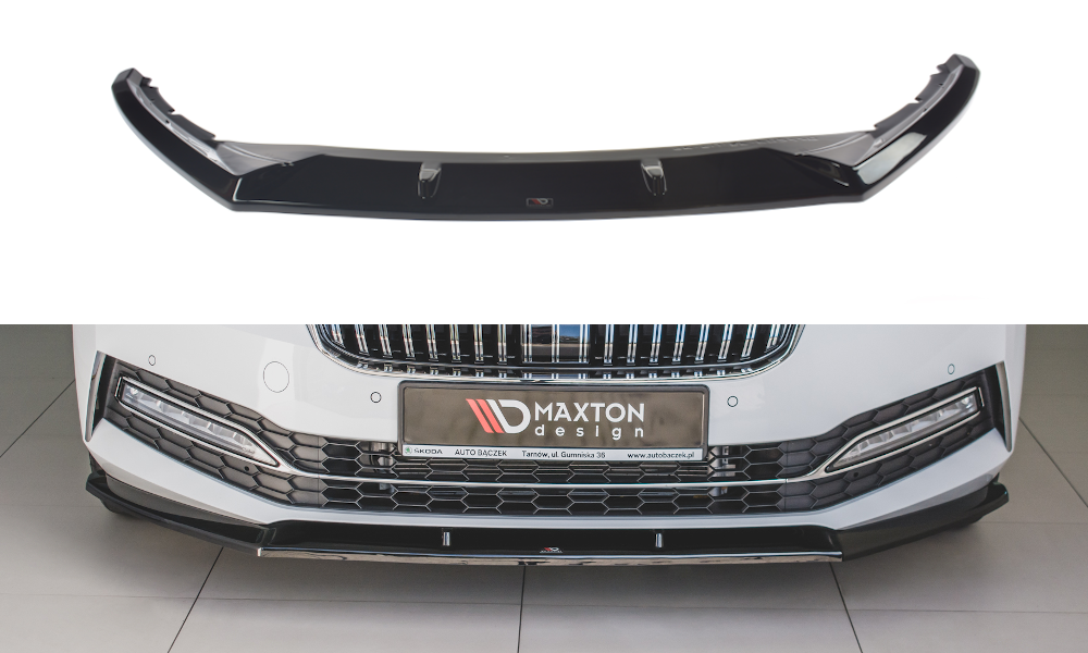 Front Splitter V.2 Skoda Superb Liftback / Combi Mk3 Facelift