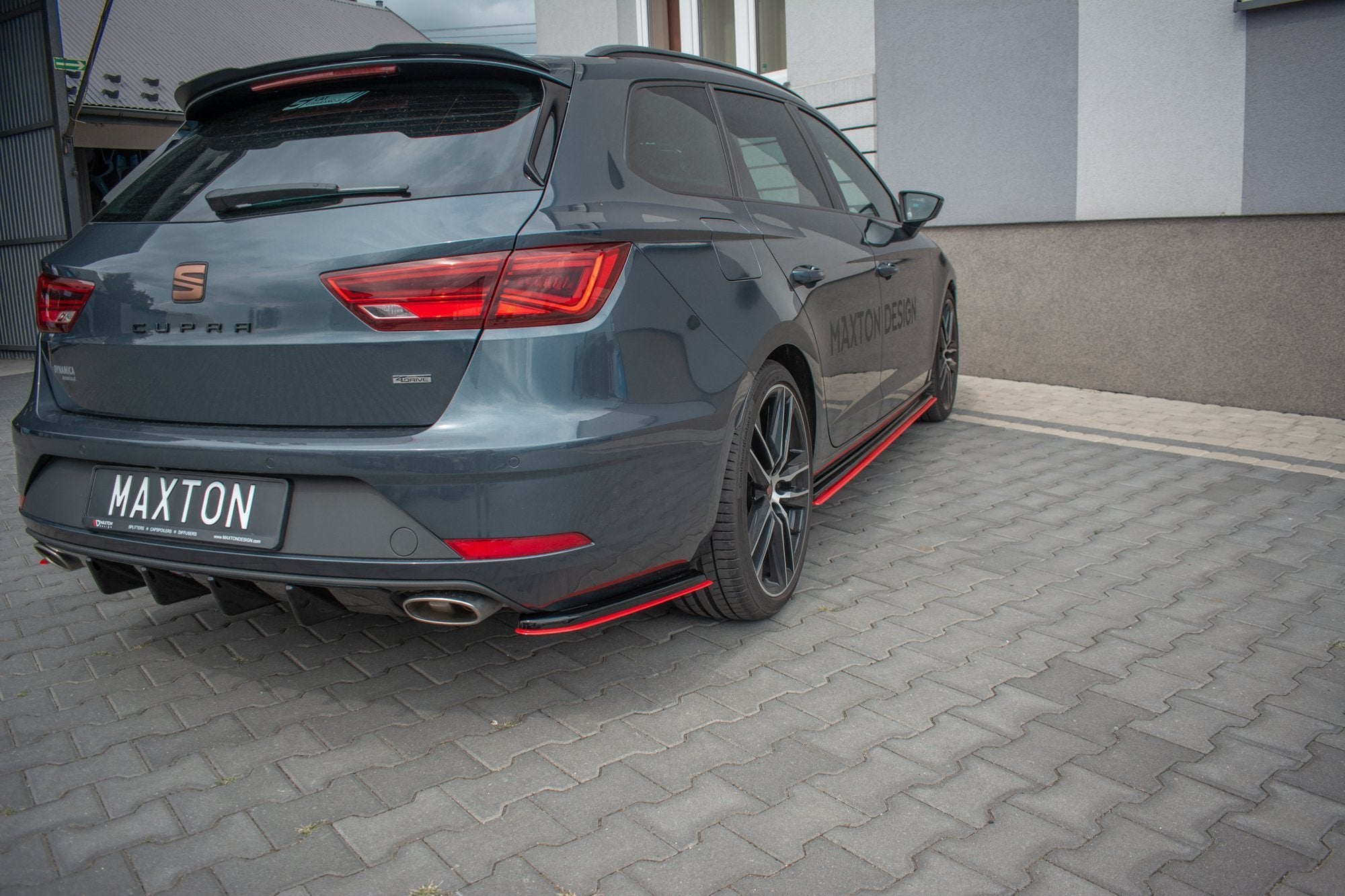 Rear Side Splitters V.4 Seat Leon Cupra Mk3 FL Sportstourer