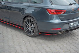 Rear Side Splitters V.4 Seat Leon Cupra Mk3 FL Sportstourer - 0