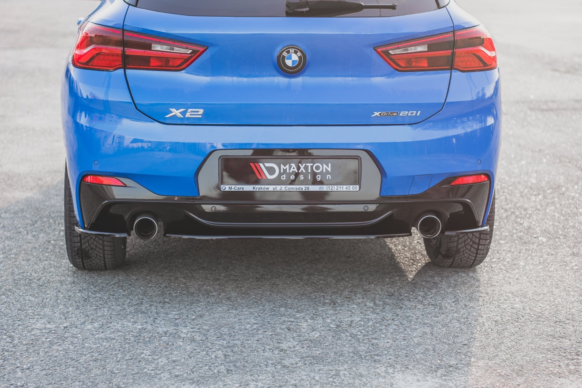 Central Rear Splitter for BMW X2 F39 M-Pack
