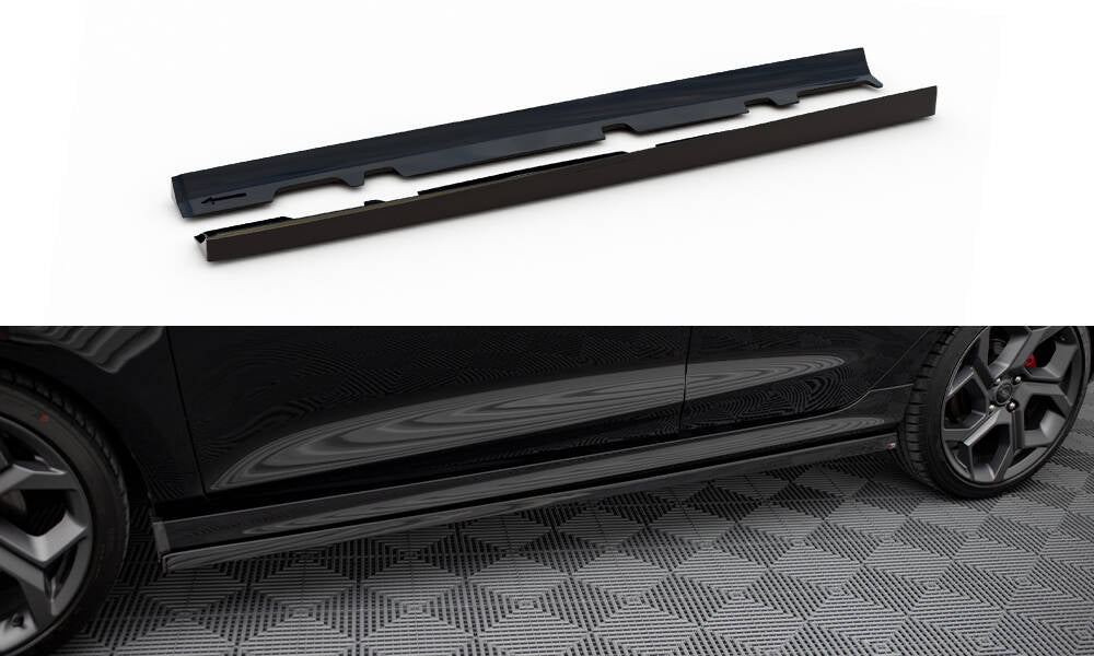 Side Skirts Diffusers V.2 Ford Fiesta Mk8 ST / ST-Line