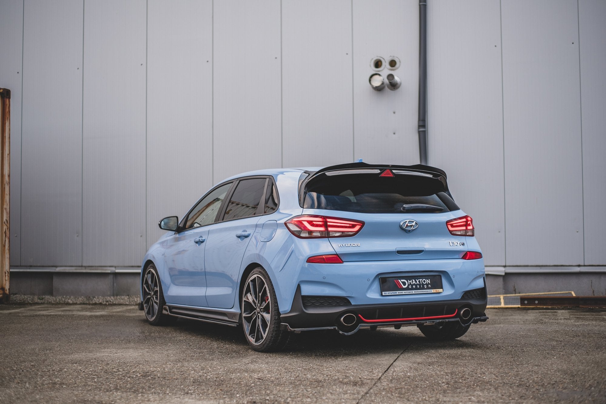 Central Rear Splitter (with vertical bars) Hyundai I30 N Mk3 Hatchback