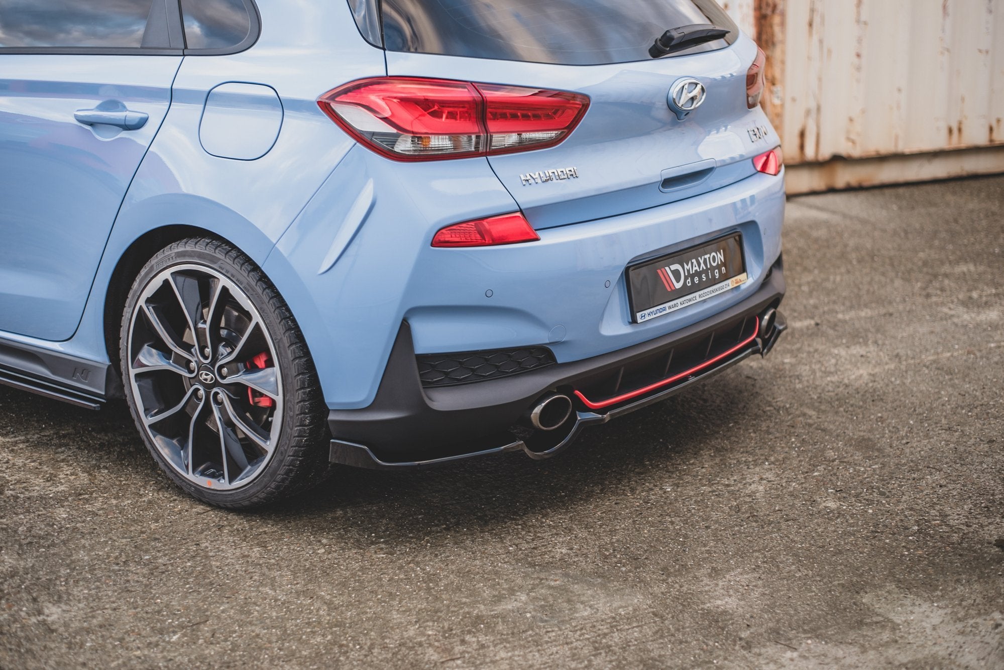 Central Rear Splitter Hyundai I30 N Mk3 Hatchback