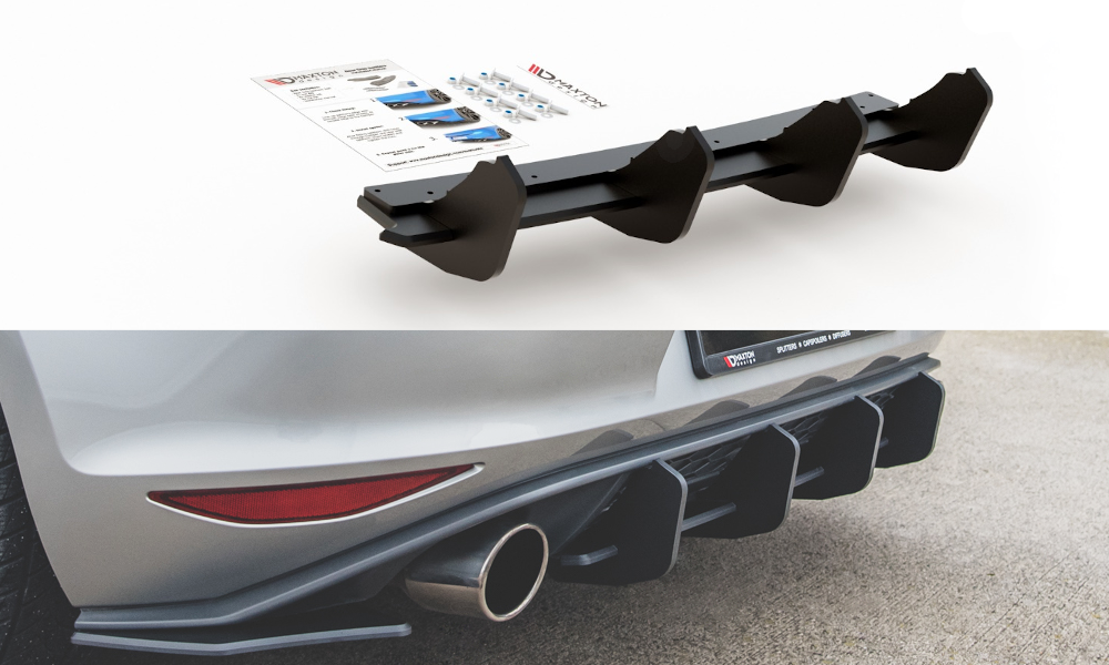 Street Pro Rear Diffuser V.2 VW Golf 7 GTI