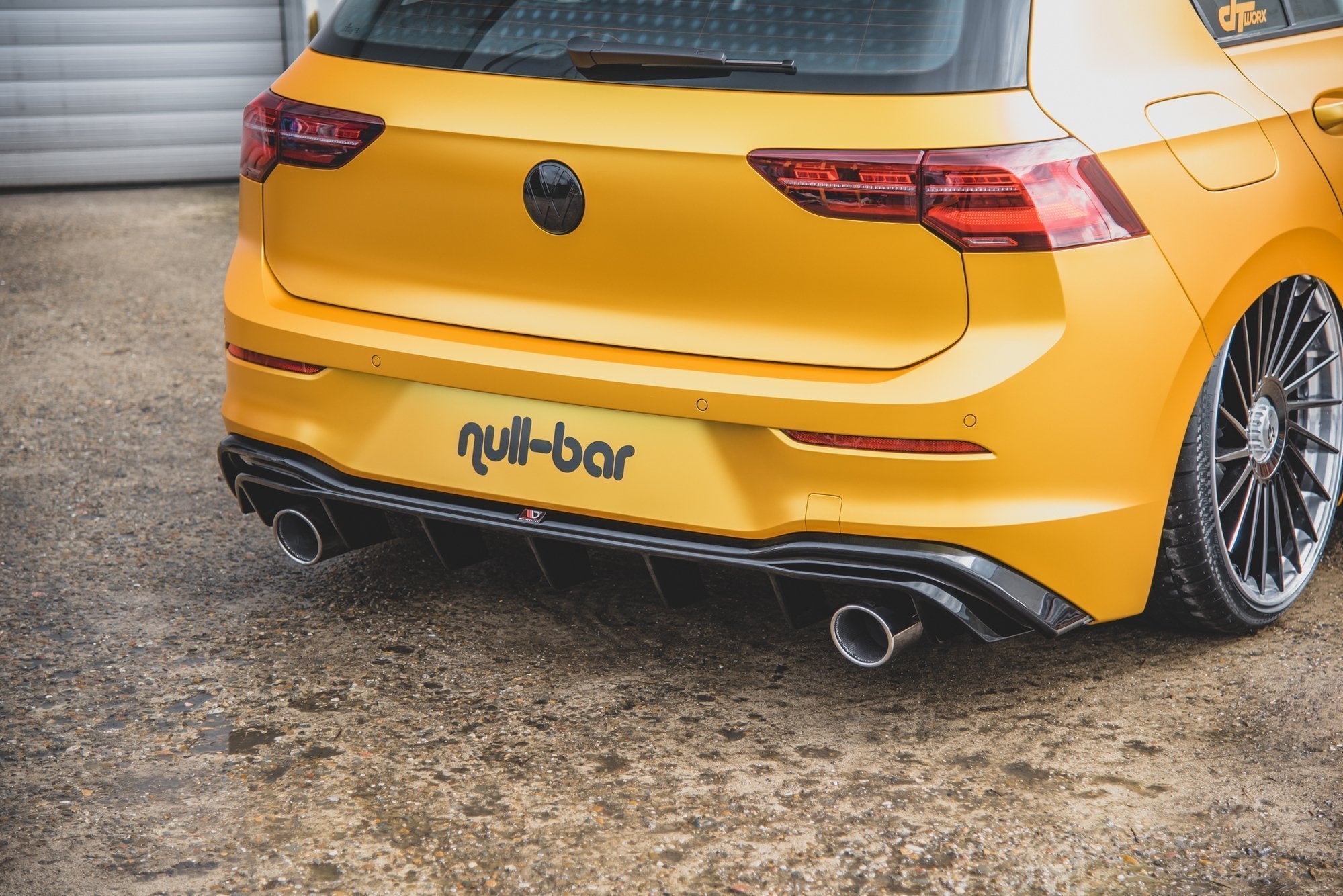 Rear Valance (GTI LOOK) with Exhaust VW Golf 8