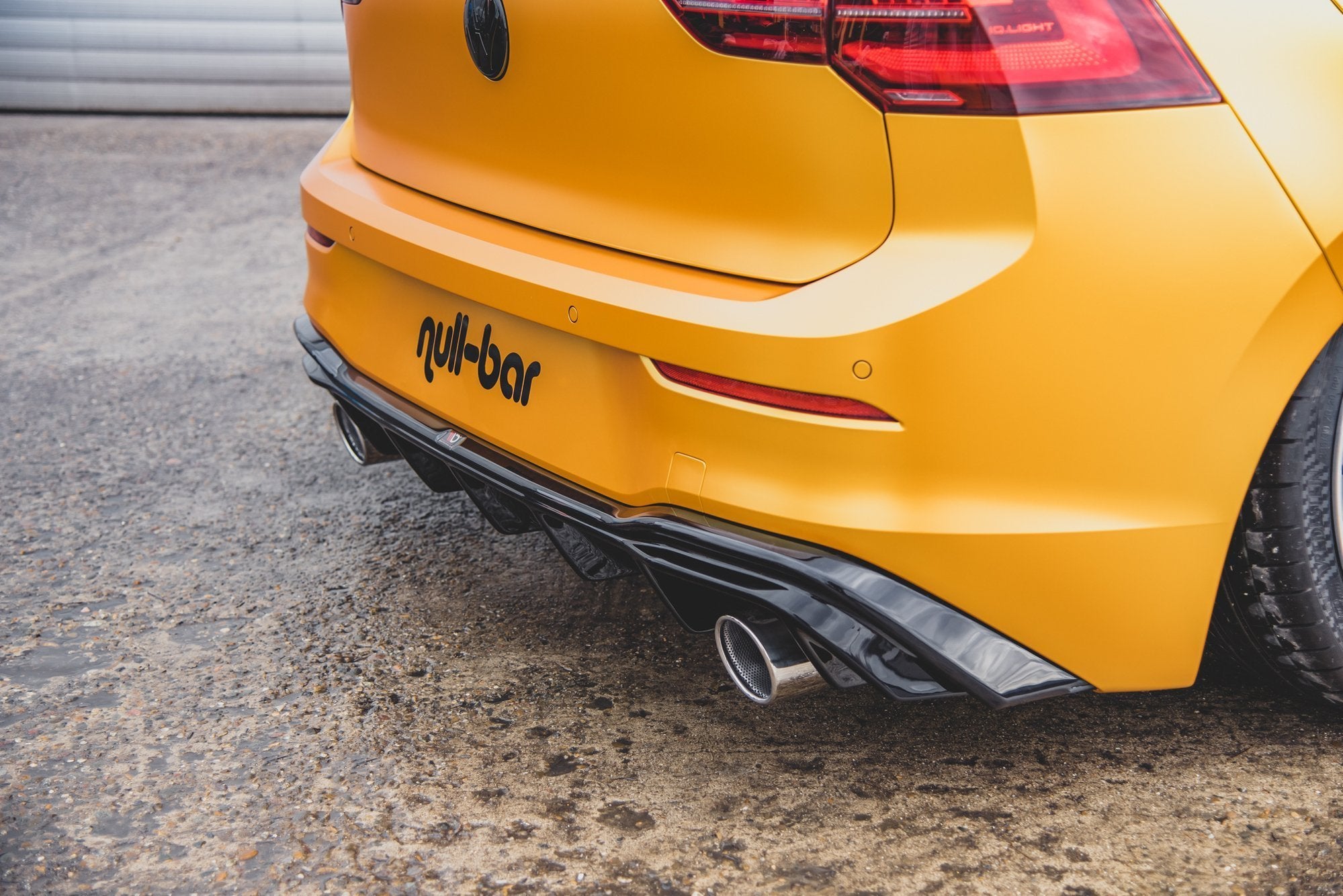 Rear Valance (GTI LOOK) with Exhaust VW Golf 8