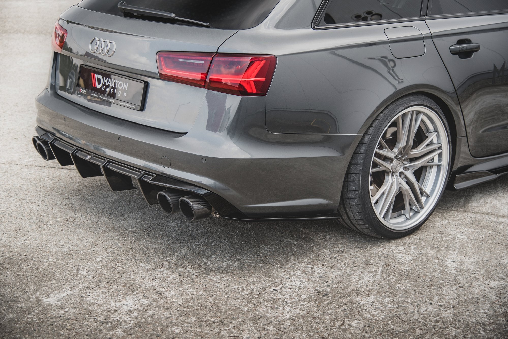 Rear Side Splitters Audi S6 / A6 S-Line C7 FL